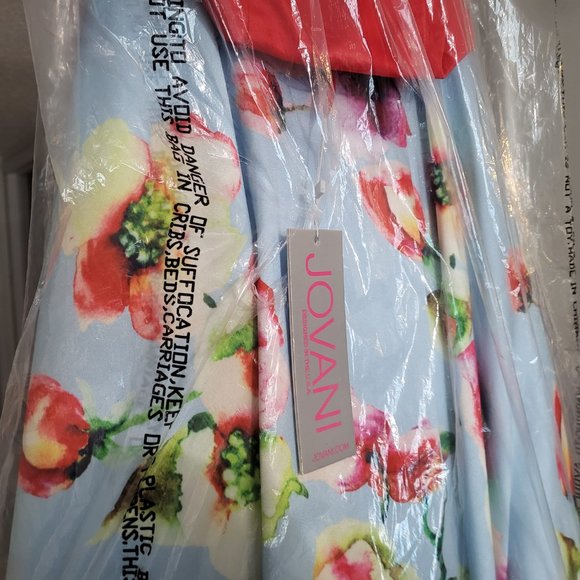 Jovani 2PC Prom Floral Prom Ball Gown - Picture 4 of 12